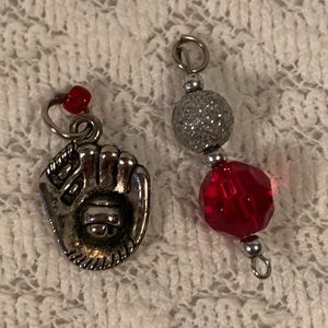Baseball Glove Charm Duo